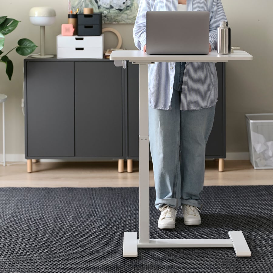 IKEA BOLLSIDAN laptop stand used while standing