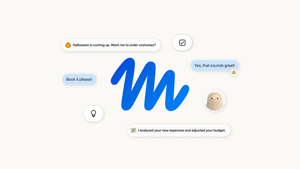 Meta Muse personal AI agent interface and task notifications